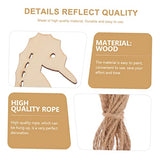 Anneome 70pcs Marine Animal Wood Chips Unfinished Wooden Slices Octopus Cutouts Unfinished Wooden Cutouts DIY Crafts Cutouts Wedding Decoration Wood Anneome