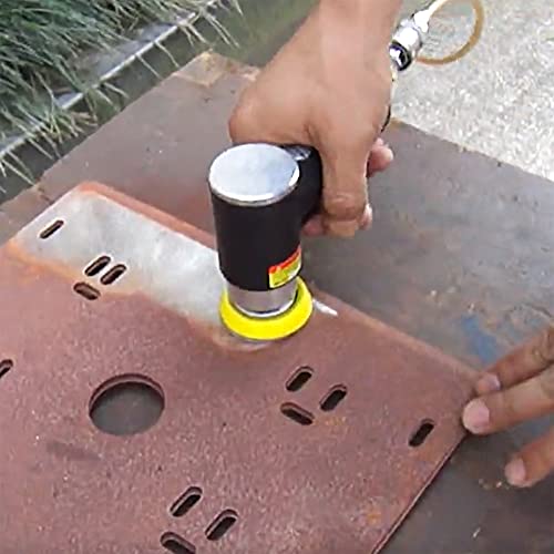 2'' 3'' Mini Orbital Air Sander by UPWOOD, Small Pneumatic Random Orbital Sander Kit with Hook And Loop Sanding Pads 30pcs Sandpapers and 21pcs UPWOOD