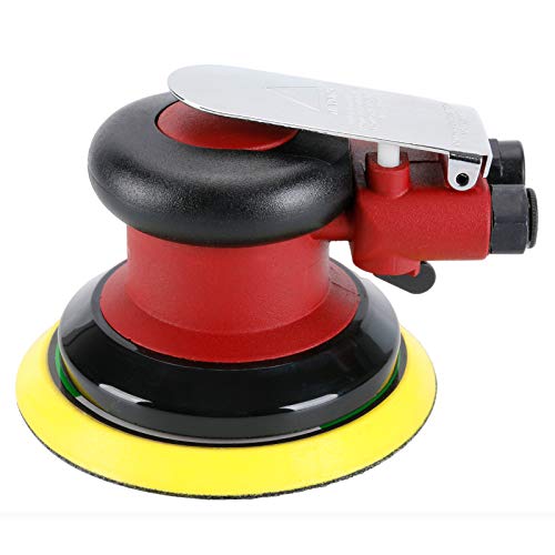 Professional Air Random Orbital Palm Sander, Heavy Duty Dual Action Pneumatic Sander with 1pc Backing Plate (5 inch) - WoodArtSupply