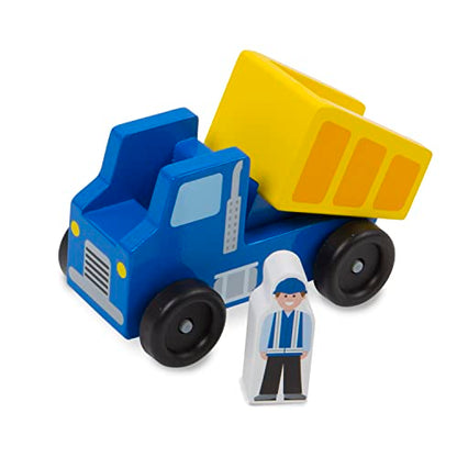 Melissa & Doug Construction Vehicle Wooden Play Set (8 pcs) - WoodArtSupply