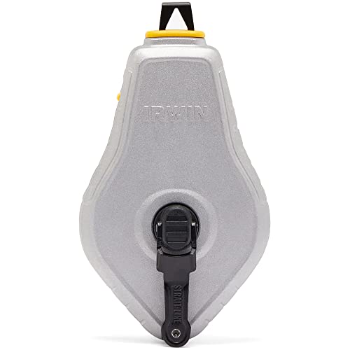 IRWIN Tools STRAIT-LINE Chalk Line, Classic Reel, 100 ft. (IWHT48441) IRWIN
