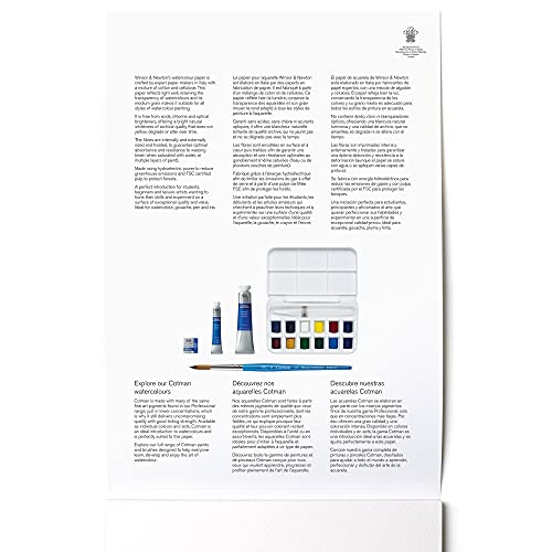 Winsor & Newton Classic Watercolor Paper Pad, 9" x 12", Natural White Winsor & Newton