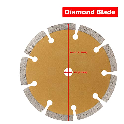 GALAX PRO Saw Blade Set, Pack of 4 Assorted 60T HSS Metal/24T TCT Wood/Diamond 4-1/2-Inch Circular Saw Blade with 3/8" Arbor for Fast Cutting… GALAX PRO