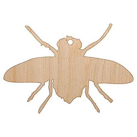 Fly Insect Sketch Unfinished Craft Wood Holiday Christmas Tree DIY Pre-Drilled Ornament Sniggle Sloth