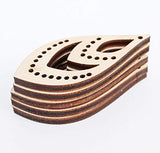 ALL SIZES BULK (12pc to 100pc) Unfinished Wood Laser Cutouts Teardrop Dangle Earring Jewelry Blanks Shape Crafts Made in Texas Texan Wood Crafts