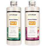 Silicone Mold Making Kit - Translucent Silicone Rubber Non-Toxic Liquid Mold Making Silicone - Mixing Ratio 1:1 - Ideal for Resin Molds, Silicone LET'S RESIN