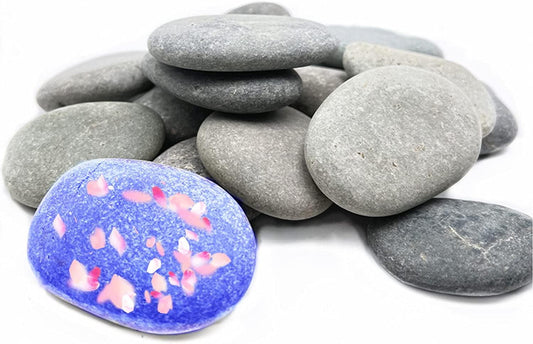 20PCS Large Natural Painting Rocks, 2 to 3 Inches Rocks for Painting - WoodArtSupply