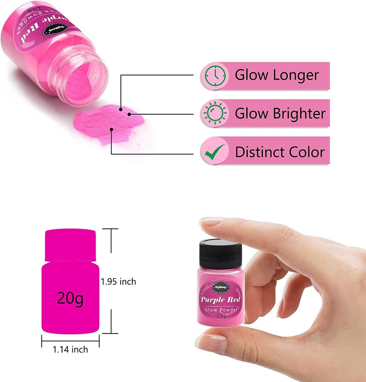 Glow in the Dark Pigment Mica Powder - 12 Colors Luminous Powder 20G/0.7Oz and 3 Colors Gold Foil Flakes 2G, Epoxy Resin Color Dyes for Resin Art, WoodArtSupply