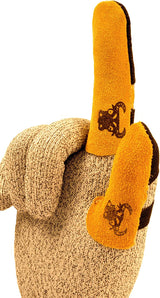 G & F Finger Guard and Thumb Guard Made of Leather 1 or 10 Pieces WoodArtSupply