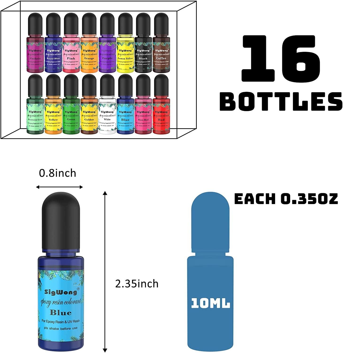 Epoxy Resin Pigment - 15 Color Liquid Epoxy Resin Dye - Highly