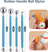 Clay Tools Kit, 24 PCS Polymer Clay Tools, Ceramics Clay Sculpting Tools Kits WoodArtSupply