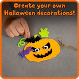 Create Your Own Halloween Pumpkins - Set of 4 - Halloween Crafts for Kids Ages 4-8 - DIY Party Favors, Ornaments, Magnets and Décor WoodArtSupply