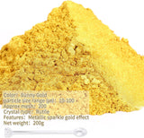 Mica Powder,7.05Oz（200G）,Sunny Gold Mica Powder Pigment for Epoxy Resin，Lip Gloss，Paint，Dye，Soap Making，Nail Polish,Candle Making,Bath Bombs(Sunny WoodArtSupply