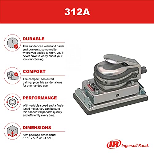 Ingersoll Rand Ingersoll-Rand 312A Heavy Duty 7-Inch Orbital Pneumatic Sander Ingersoll Rand