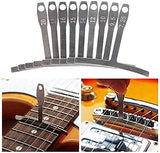 Jiayouy 13 Pieces Luthier Tools Including 32 Blades Feeler Gauge 9pcs Understring Radius Gauge Guitar Neck Notched Straight Edge String Action Gauge Jiayouy