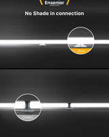 Ensenior 6 Pack 4 FT Led Shop Lights, 6000K Clear White, 5000LM Super Bright, 36W Equivalency 468W, Commercial Bay Lighting, U-Shaped Linkable Shop Ensenior