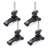 POWERTEC 71661-P2 Mini T Track Hold Down Clamps Woodworking Series, 3-3/4” x ¾ Reinforced Plastic Clamps with Steel T-Bolts, 4 PK POWERTEC