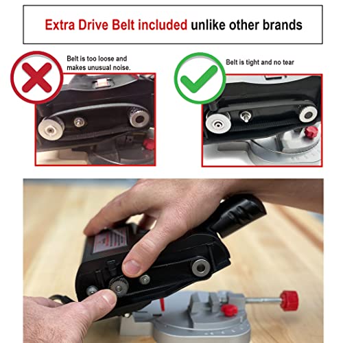 JOUNJIP Mini Miter Cut-Off Chop Saw for Hobby Miniature Model Making, Arrow Shafts, Zinc Stained Glass Came, 223/5.56 Brass - Cuts Max. 1/2"High x JOUNJIP
