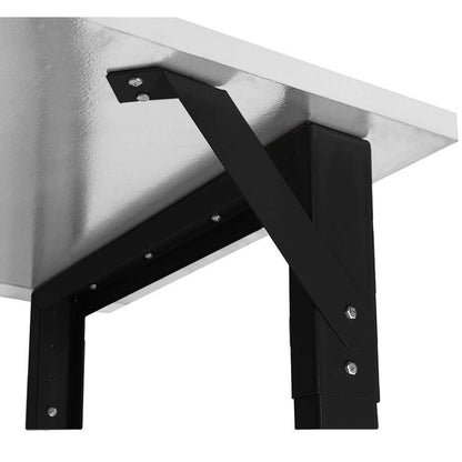 Workbench Table Frame 20" Depth - Black - 29" to 35" Height Adjustable - by BenchPro - WoodArtSupply