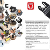 Bionso 55PCS Oscillating Saw Blades, Professional Universal Titanium Multitool Blades for Wood Plastics Metal, Quick Release Multi Tool Kits Fit Bionso