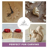 Basswood Carving Blocks Large 4x4x2 inch Wood Blanks DIY Wood Signs for Crafts by Craftiff Craftiff