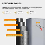 INTERGREAT Garage Storage Cabinets with Doors and Shelves, 72" Steel Tool Locking Cabinet, Metal Storage Cabinet for Home Office, Warehouse, School INTERGREAT