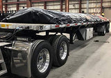 Mytee Products 12'x20' Heavy Duty Smoke Tarp for Flatbed Truck - 18 Ounce Vinyl - Load Covering Tarp Protects Your Cargo from Exhaust Smoke & Dirt - Mytee Products