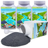 Tonmp 10 LBS Rock Tumbler Grit Set, Rock Tumbler Grit Polish Refill - 4 Step Tumbling Media (Coarse, Medium, Pre-Polished, Final Polish), Rock Tonmp