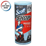 Scott® Shop Towels Original (75147), Blue, (55 Towels/Roll, 12 Rolls/Case, 660 Towels/Case) SCOTT SHOP ORIGINAL