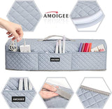 AMOIGEE Padded Dust Cover Compatible with Cricut Maker, Cricut Maker 3, Explore Air 2, Cricut Explore 3 Machine, with Pockets for Cricut Suppliers AMOIGEE