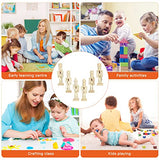 PRETYZOOM 6pcs Unfinished Wooden Christmas Nutcracker Unpainted Blank Nutcracker Soldier Figures Wooden Christmas Table Centerpieces Decorations PRETYZOOM