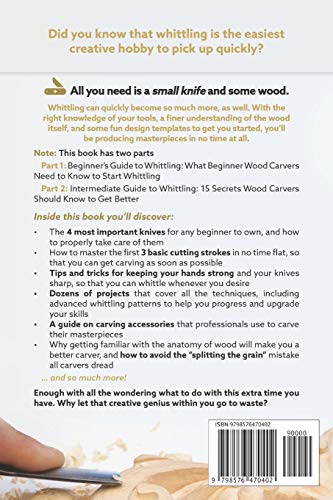 Whittling: Beginner + Intermediate Guide to Whittling: Whittling and Woodcarving Compendium: How Start Whittling With a Simple Pocket Knife WoodArtSupply