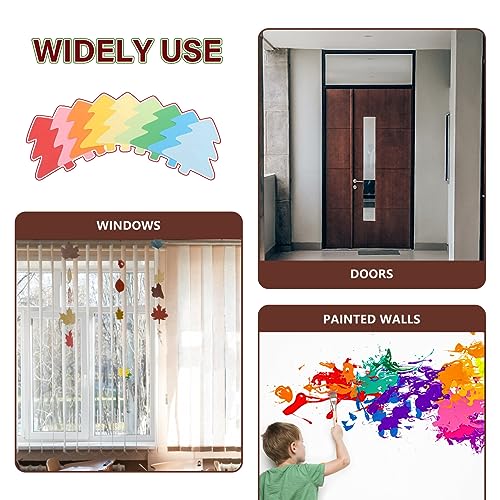 VOSAREA 72pcs Cartoon Tree Shaped Paper Cutouts Paper Cut Delicate Wall Paper Cutouts Decorative Paper Variety Decorations School Wall Decors Hand VOSAREA