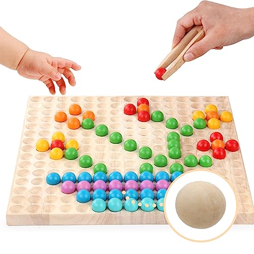 Uenhoy 100 Pcs Wooden Round Ball 1/2" (12mm) Unfinished Natural Wood Balls Wooden Spheres for Crafts and DIY Projects Uenhoy