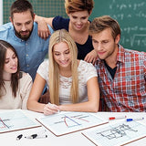 Magicfly Small White Board Grid Whiteboard Dry Erase Boards XY Axis Graph 9"x12", 16 Pack Mini Math Whiteboard Portable for Students Classroom Magicfly