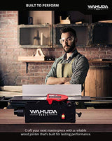Wahuda Tools Jointer - 10-inch Benchtop Wood Jointer, Spiral Cutterhead Portable Jointer, Cast Iron Tables w/Pull Out Extensions, 4-Sided Carbide WAHUDA TOOLS