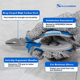 SPEEDWOX 20PCS Heavy Duty Mosaic Wheeled Glass Nippers with Replacement Cutting Wheel Glass Running Pliers Breaker Grozer Pliers Oil Feed Glass SPEEDWOX