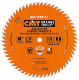 CMT 221.060.10 Industrial Cabinetshop Saw Blade, 10-Inch x 60 Teeth TCG Grind with 5/8-Inch Bore, PTFE Coating CMT