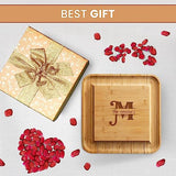 Personalized Cheese Board and Charcuterie Board: Custom Engraved Serving Platter - Unique Valentine's Day Gift, Wedding Gifts, Housewarming Gift Bambüsi