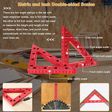 45 & 90 Degree Right Angle Clamp Set for Woodworking, 2 Pack 5.5'' Multifunction Precision Positioning Square Clamp for Carpenter, Corner Clamping SLIIMU