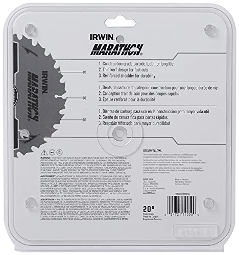 Irwin Industrial Tools 14050 8-1/4-Inch 24-Teeth 5/8" Diamond Arbor Miter and Table Saw Blade