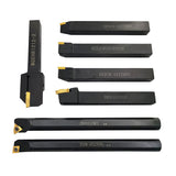 ASZLBYM 21PCS 1/2"/12mm Shank Indexable Carbide Lathe Turning Insert Tool Holder Bit Set for Turning Grooving Threading Boring with Indexable Carbide ASZLBYM