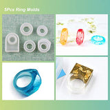 LET'S RESIN 30pcs Resin Jewelry Molds, Jewelry Molds for UV Resin, Resin Silicone Molds kit with Bracelet Molds,Pendant Molds,Ring Molds for Epoxy LET'S RESIN
