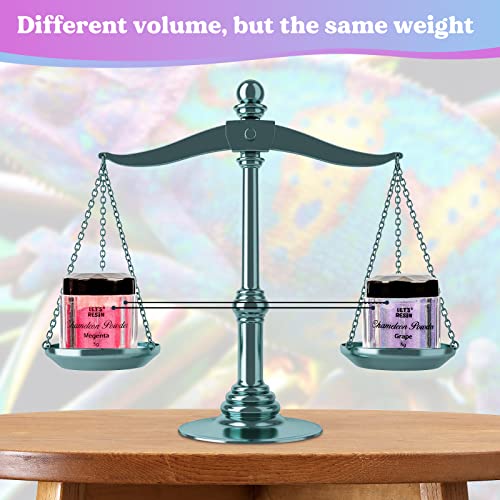 LET'S RESIN Chameleon Mica Powder, 10 * 5g Color Shifting Mica for Epoxy Resin/Tumbler, Saturated Chrome Pigment for Oil Painting,Slime,Nails LET'S RESIN