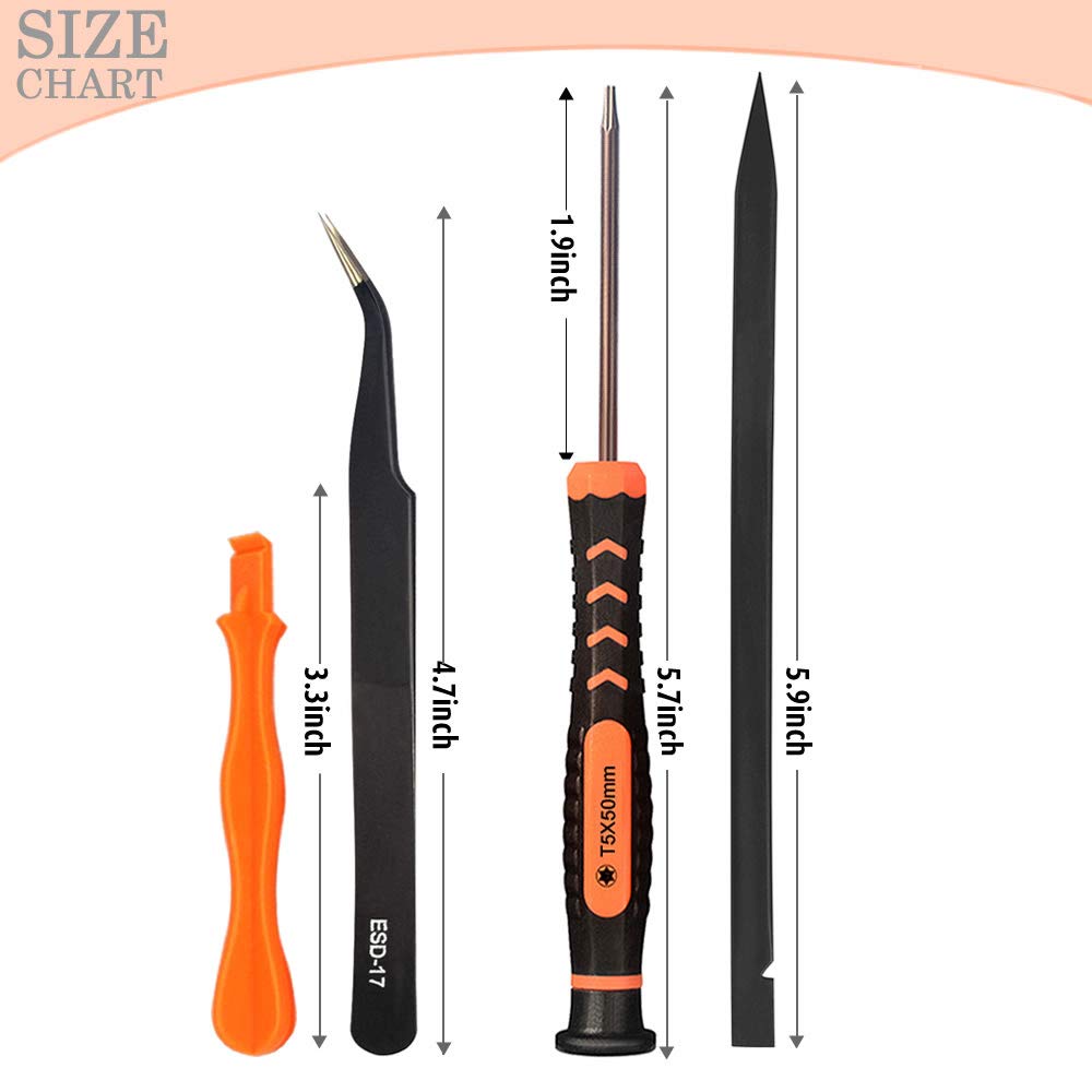 Repair Tool Kit for MacBook, TECKMAN Macbook Screwdriver Set with P5 Pentalobe Screwdriver,T5 Torx and Ph000 Phillips Screwdrivers for MacBook Air & TECKMAN