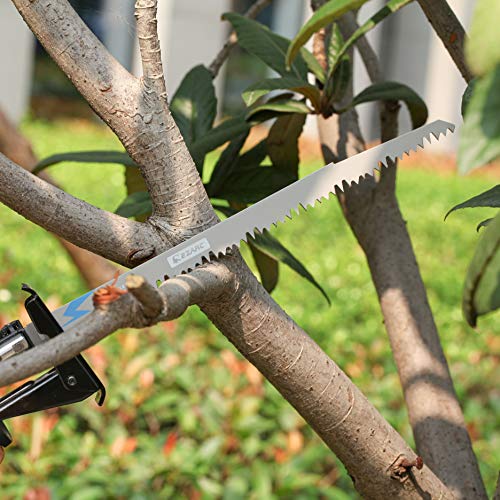 EZARC Wood Pruning Reciprocating Saw Blade, 12-Inch Recip Saw Blades R1231GS 6TPI (5-Pack) EZARC