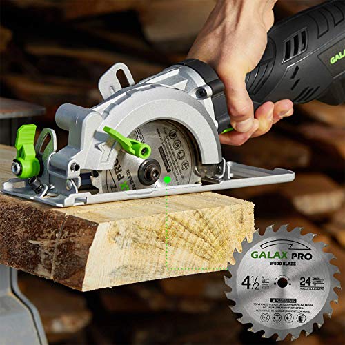 GALAX PRO Saw Blade Set, Pack of 4 Assorted 60T HSS Metal/24T TCT Wood/Diamond 4-1/2-Inch Circular Saw Blade with 3/8" Arbor for Fast Cutting… GALAX PRO