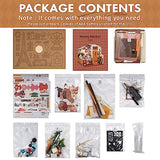 ROBOTIME Miniature House Kit DIY Miniature Dollhouse with Furniture Tiny Room Kit with LED Light Hobby Gift for Kids & Adults (Cozy Kitchen) ROBOTIME