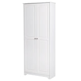 VINGLI Tall Pantry Storage Cabinet, 72'' Kitchen Pantry Cabinet, Freestanding Room Storage, Cupboard, 2 Door Pantry for Laundry Room, Kitchen, VINGLI