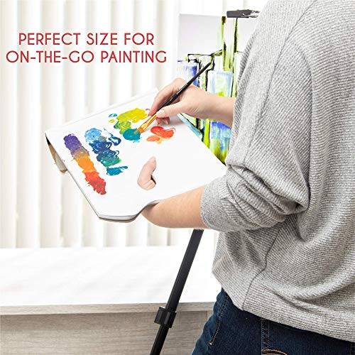 Zenacolor - Paper Palette Pad - 50 Removable and Disposable Sheets for Painters - 80gsm, 24lb - Paint Mixing Palette for All Paints (Oil, Acrylic, - WoodArtSupply